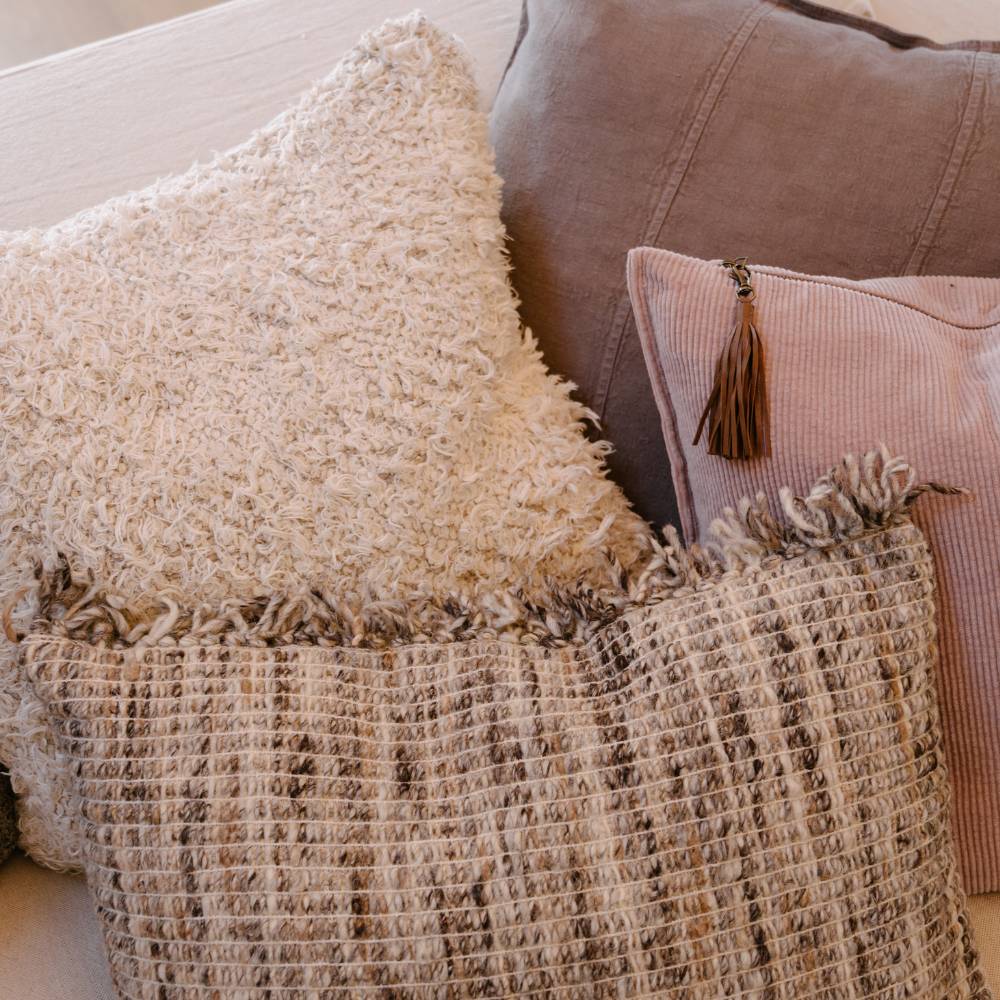 Luca Linen Cushion - Mink | Luxury home decor and furniture by Home Decor & Co