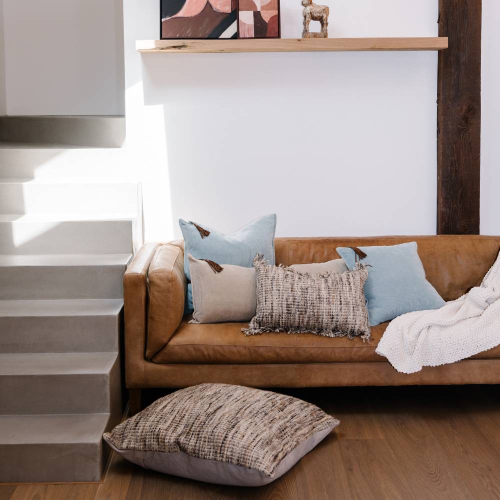 Hudson Corduroy Cushion - Soft Blue | Luxury home decor and furniture by Home Decor & Co