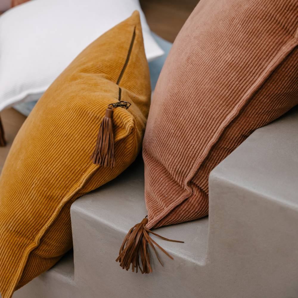 Hudson Corduroy Cushion - Clay | Luxury home decor and furniture by Home Decor & Co