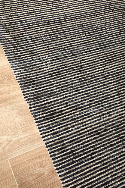 Allure Black Cotton Rayon Rug, view 7