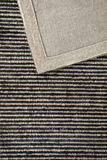 Allure Black Cotton Rayon Rug, view 8