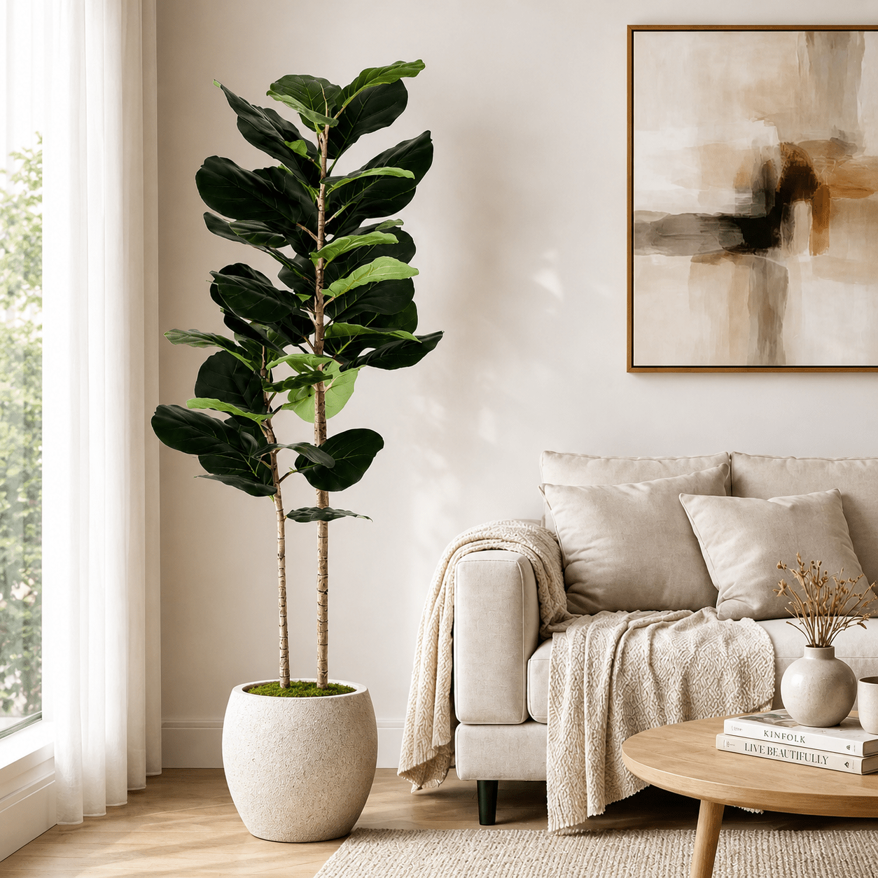 Artificial Fiddle Tree 150cm High | Luxury home decor and furniture by Home Decor & Co