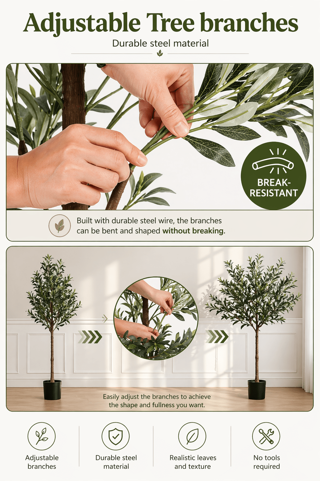 Artificial Olive Tree 210cm High | Luxury home decor and furniture by Home Decor & Co