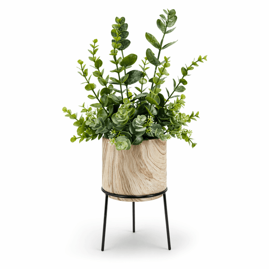 Artificial Plant in Ceramic Pot w Stand 45cm | Luxury home decor and furniture by Home Decor & Co