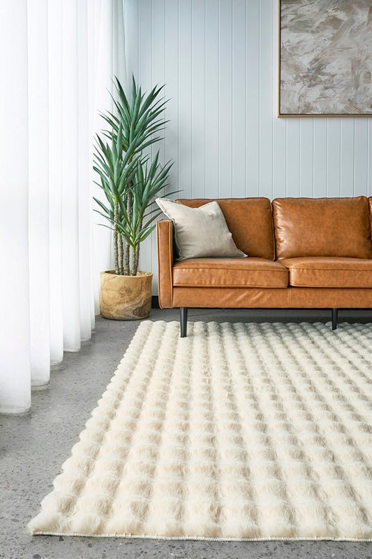 Bubble Natural - Machine Washable Rug, view 2