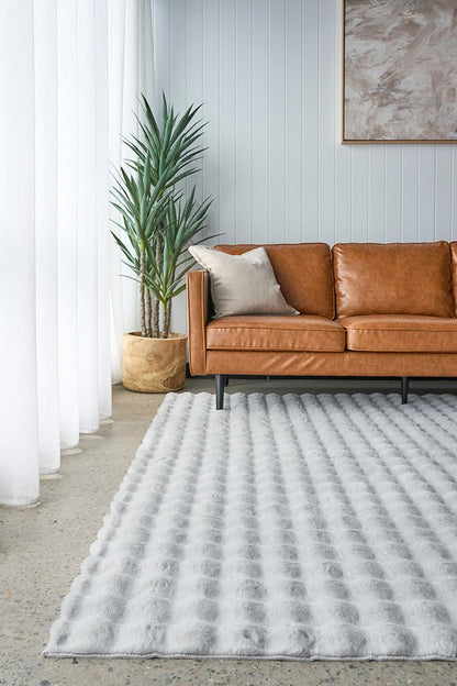 Bubble Silver - Machine Washable Rug, view 2