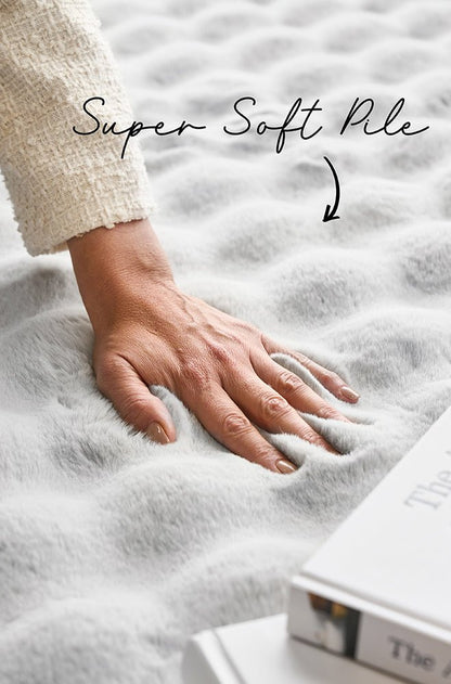 Bubble Silver - Machine Washable Rug, view 3