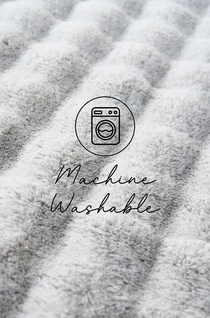 Bubble Silver - Machine Washable Rug, view 6