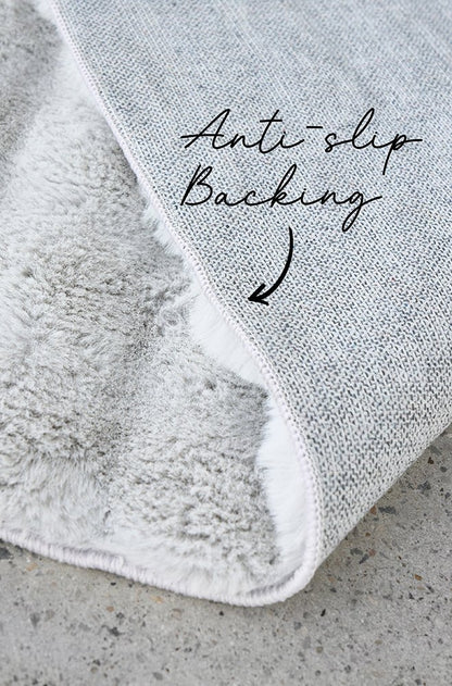 Bubble Silver - Machine Washable Rug, view 8