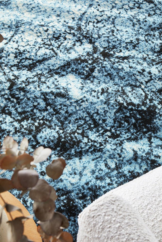 Calypso Collection 6105 Navy Rug, view 2