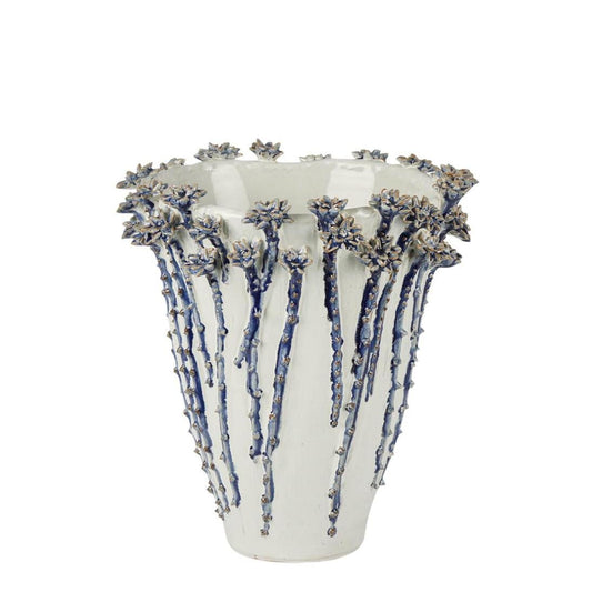 Jardin Vase Medium Blue | Luxury home decor and furniture by Home Decor & Co