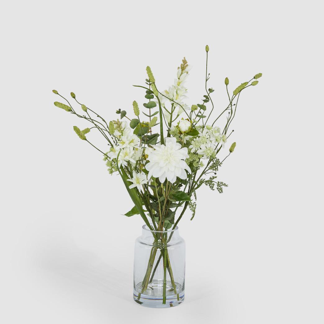 Dahlia Eucalyptus Mixed Arrangement in Vase 60cm