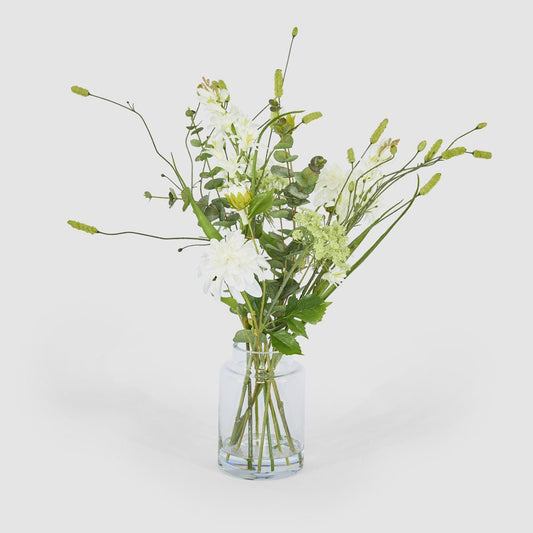 Dahlia Eucalyptus Mixed Arrangement in Vase 60cm | Luxury home decor and furniture by Home Decor & Co