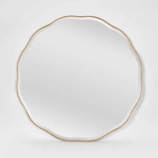 Camille Scallop Mirror Large Gold | Luxury home decor and furniture by Home Decor & Co