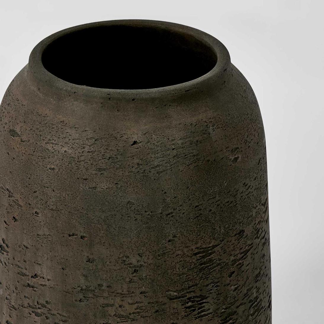 Landis Straight Vase Earth Brown | Luxury home decor and furniture by Home Decor & Co