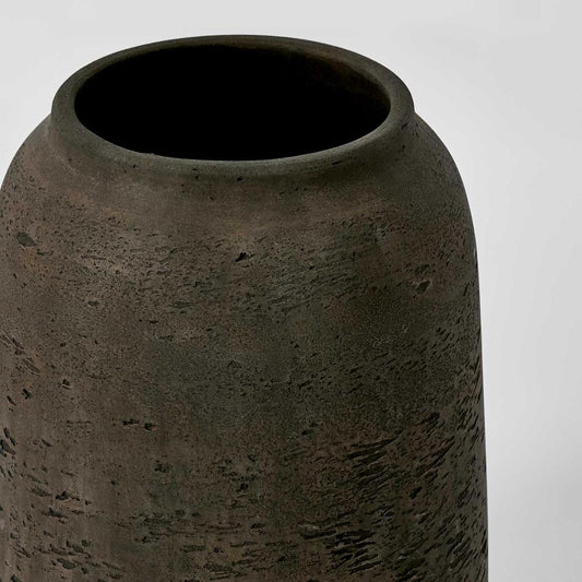 Landis Straight Vase Earth Brown | Luxury home decor and furniture by Home Decor & Co