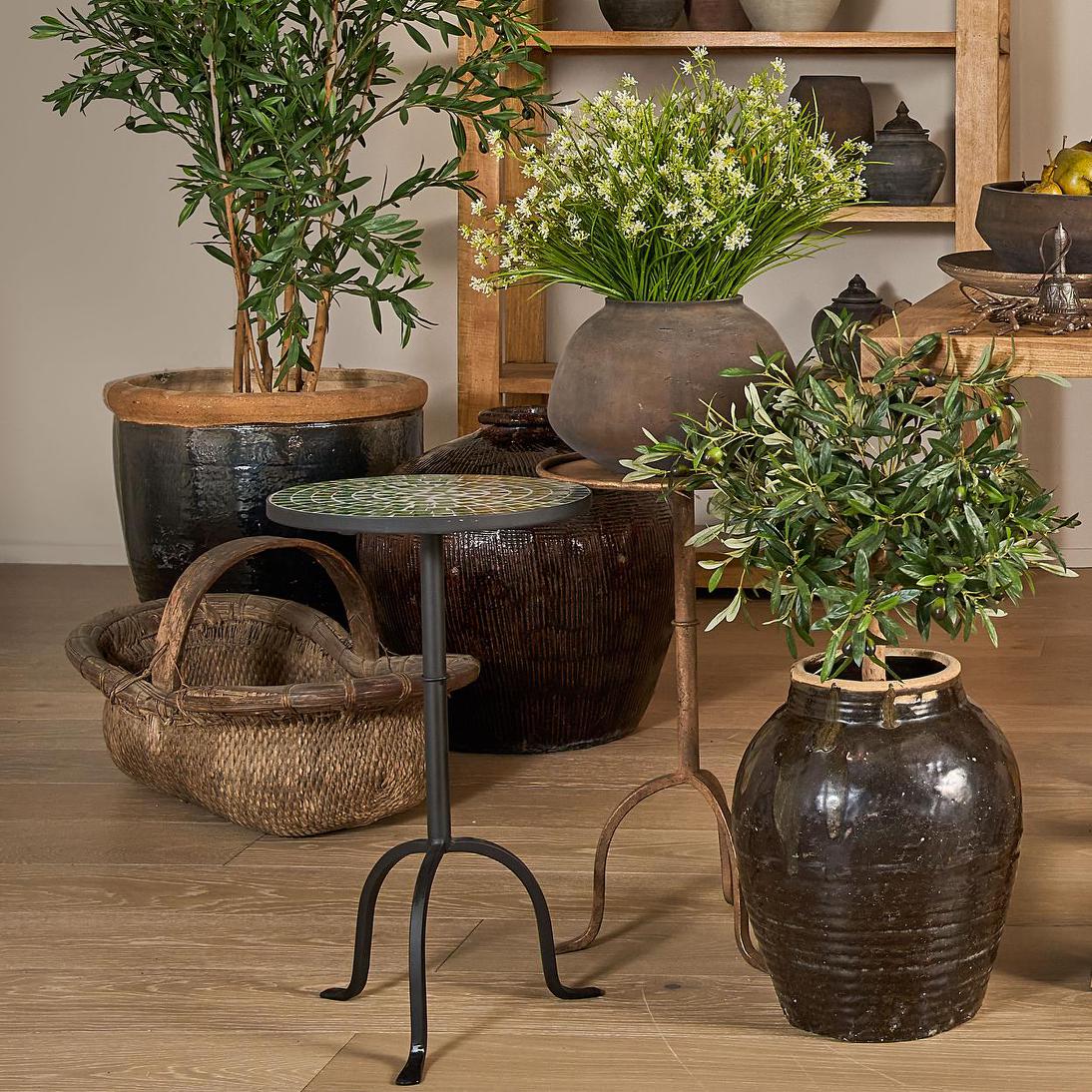 Landis Wide Vase Earth Brown | Luxury home decor and furniture by Home Decor & Co