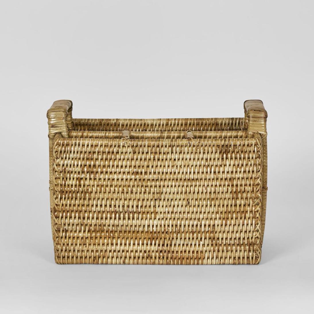 Paume Rattan Cutlery Caddy Natural | Luxury home decor and furniture by Home Decor & Co