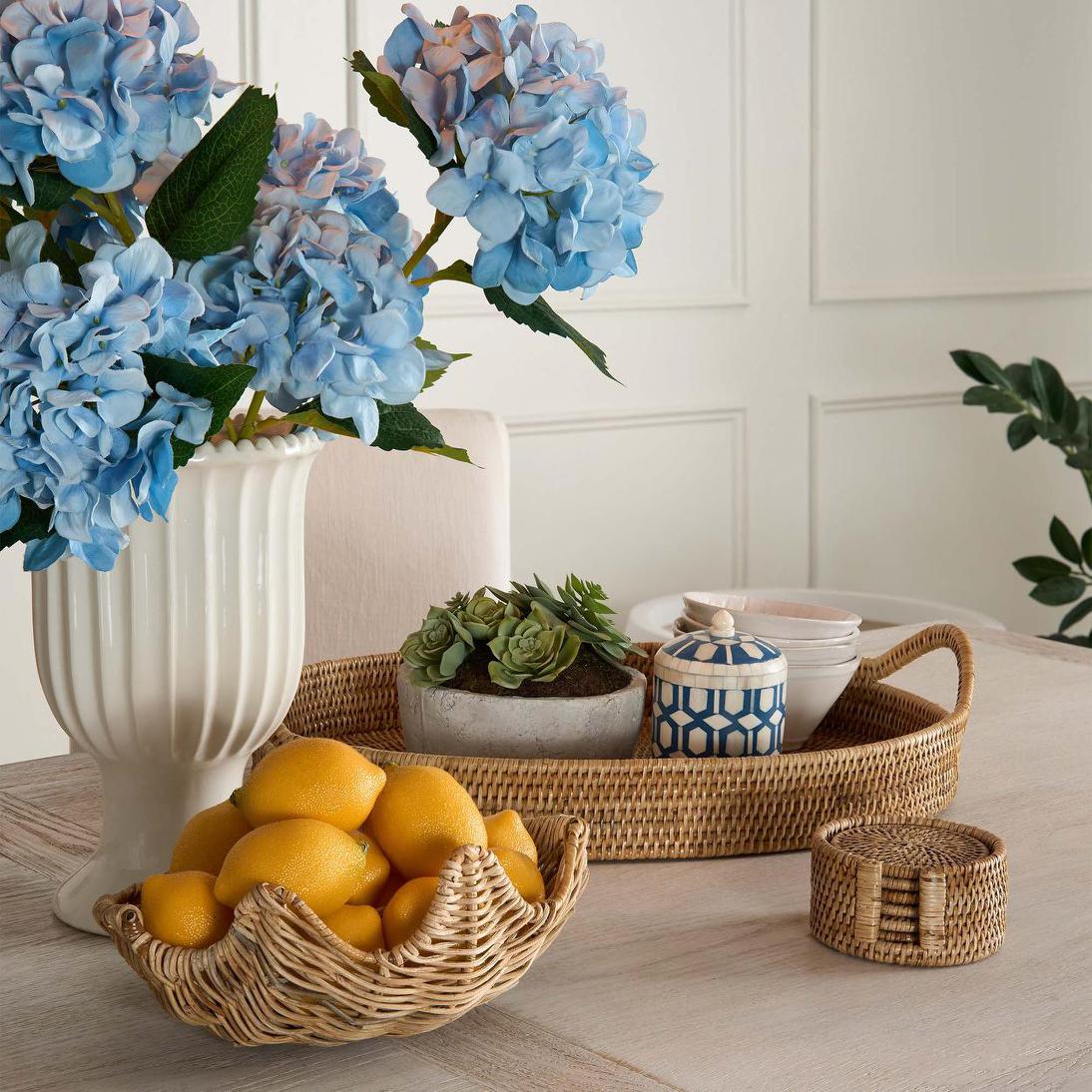Clam Shell Rattan Small Natural | Luxury home decor and furniture by Home Decor & Co