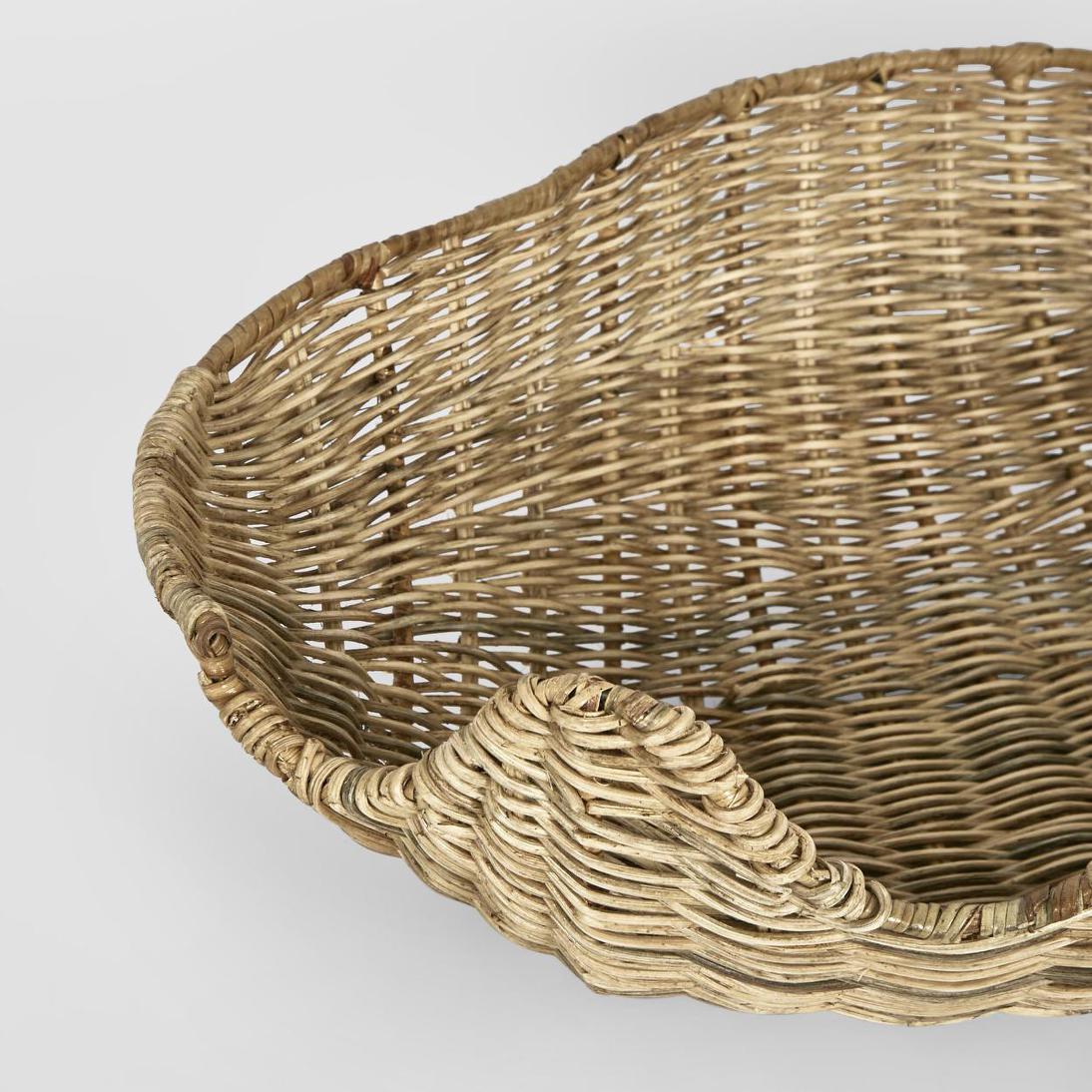 Clam Shell Rattan Large Natural | Luxury home decor and furniture by Home Decor & Co