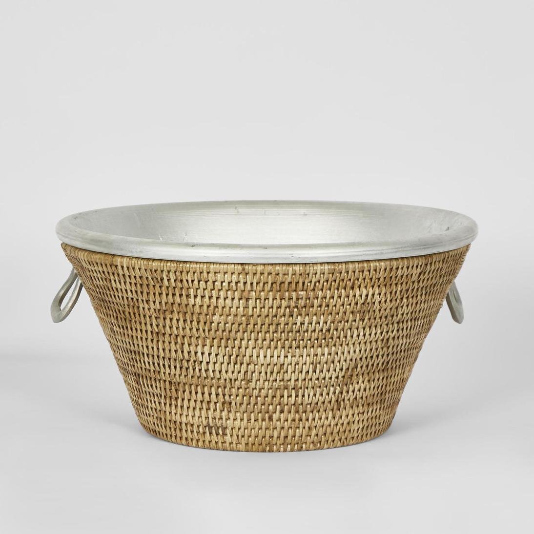Paume Rattan Drinks Cooler Natural | Luxury home decor and furniture by Home Decor & Co