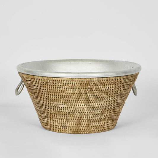 Paume Rattan Drinks Cooler Natural | Luxury home decor and furniture by Home Decor & Co