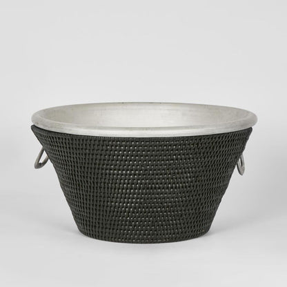 Paume Rattan Drinks Cooler Black, kitchen and dining decor
