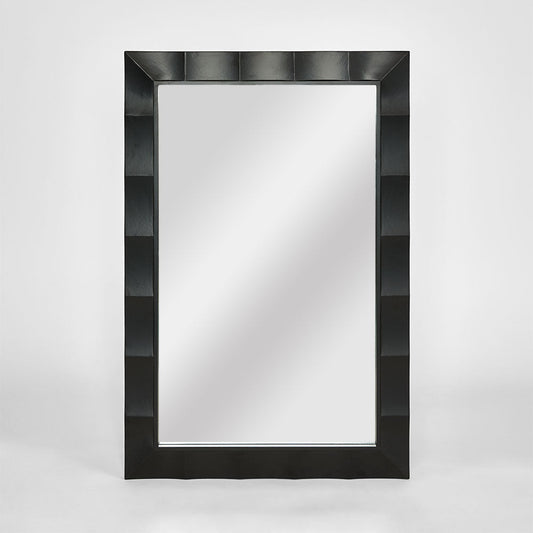 Facet Rectangle Mirror 60x90cm Black | Luxury home decor and furniture by Home Decor & Co