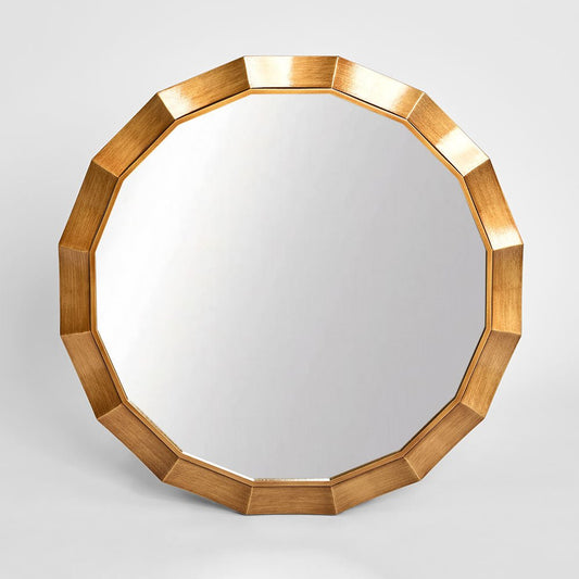 Facet Octagon Round Mirror 70cm Bronze | Luxury home decor and furniture by Home Decor & Co
