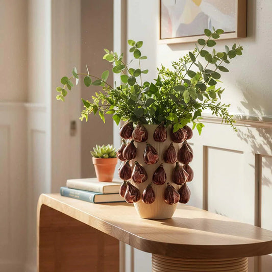Capri Vase Vase Pink & Cream | Luxury home decor and furniture by Home Decor & Co