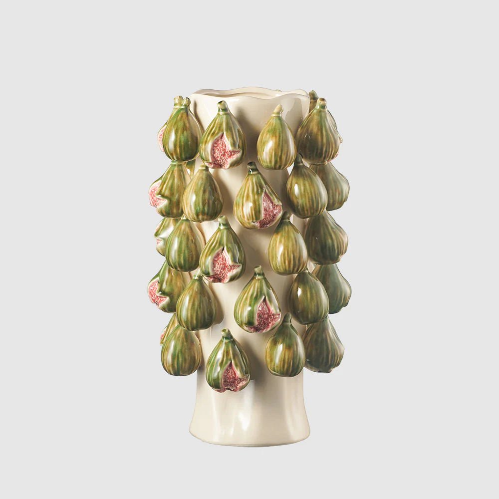 Capri Fig Vase Green & Cream | Luxury home decor and furniture by Home Decor & Co
