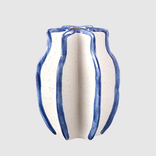 Prism Vase Blue & White | Luxury home decor and furniture by Home Decor & Co
