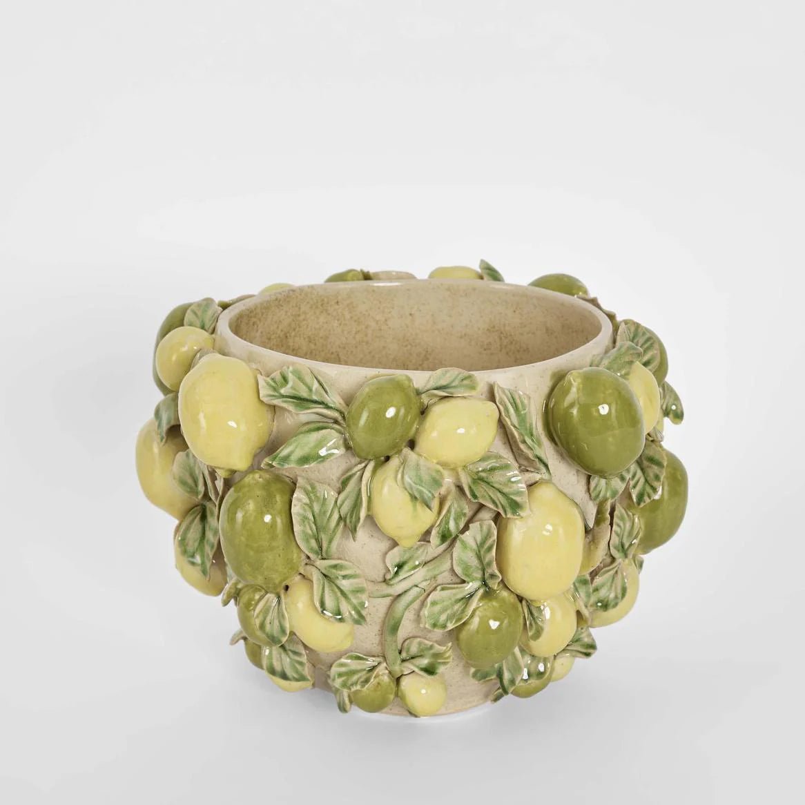 Lemon Vase Green & Yellow | Luxury home decor and furniture by Home Decor & Co