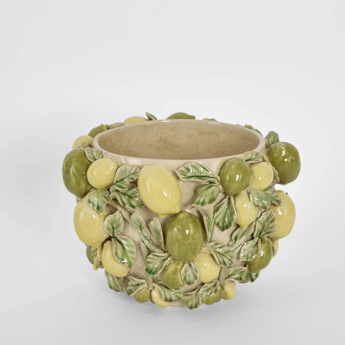 Lemon Vase Green & Yellow | Luxury home decor and furniture by Home Decor & Co