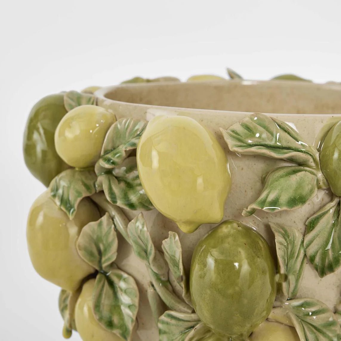 Lemon Vase Green & Yellow | Luxury home decor and furniture by Home Decor & Co