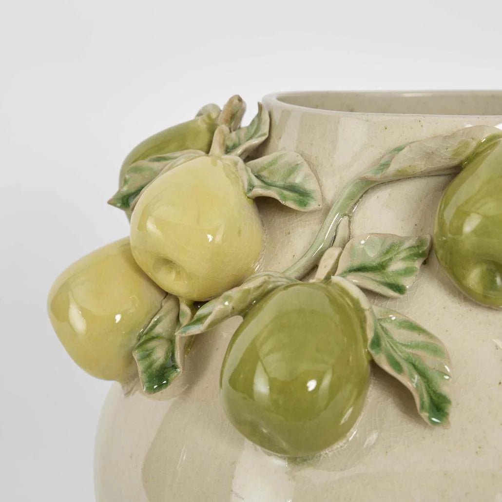 Pear Vase Cream & Yellow | Luxury home decor and furniture by Home Decor & Co