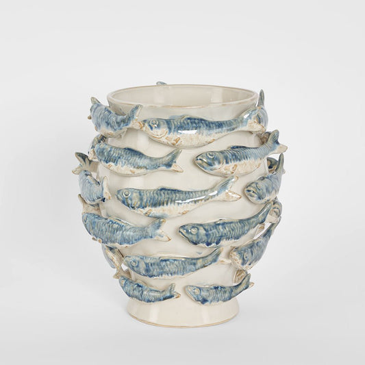 Reef Vase Blue & White | Luxury home decor and furniture by Home Decor & Co