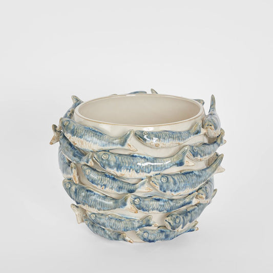 Reef Small Vase Blue & White | Luxury home decor and furniture by Home Decor & Co