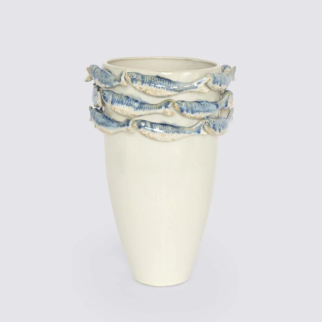 Reef Minimal Vase Blue & White | Luxury home decor and furniture by Home Decor & Co