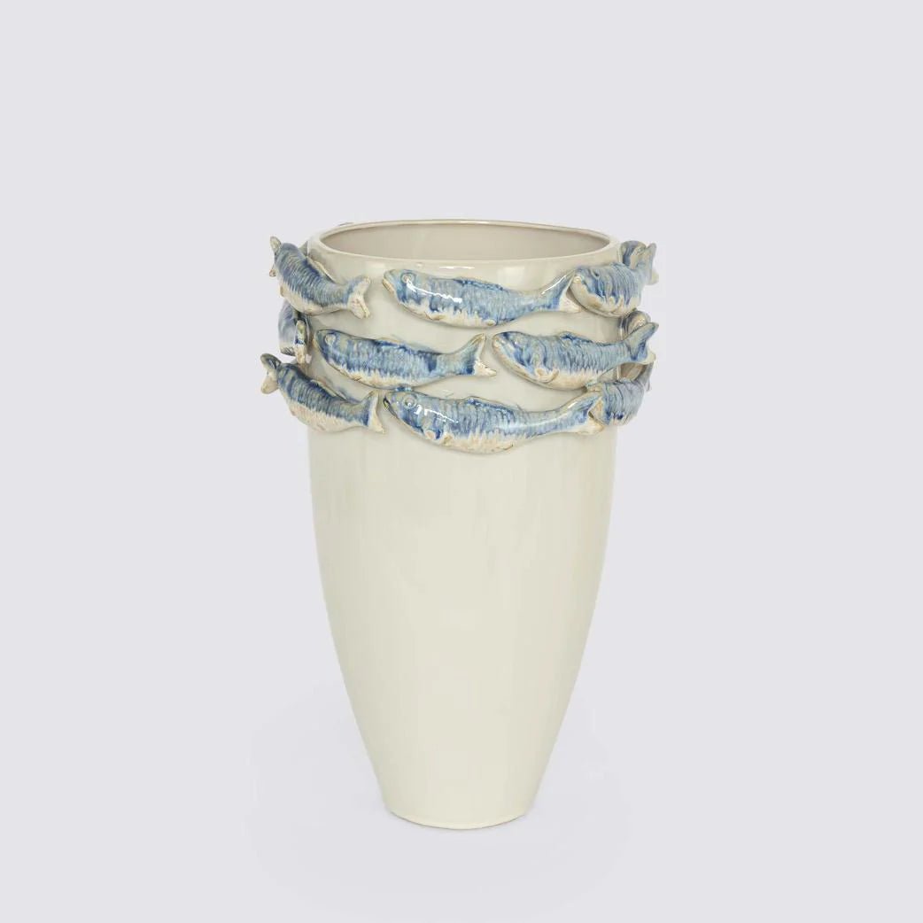 Reef Minimal Vase Blue & White | Luxury home decor and furniture by Home Decor & Co