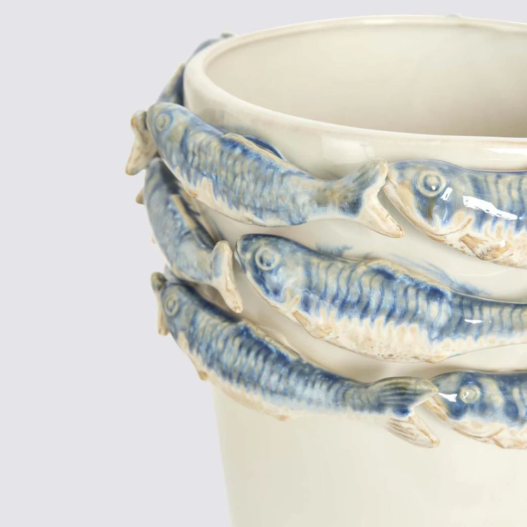 Reef Minimal Vase Blue & White | Luxury home decor and furniture by Home Decor & Co