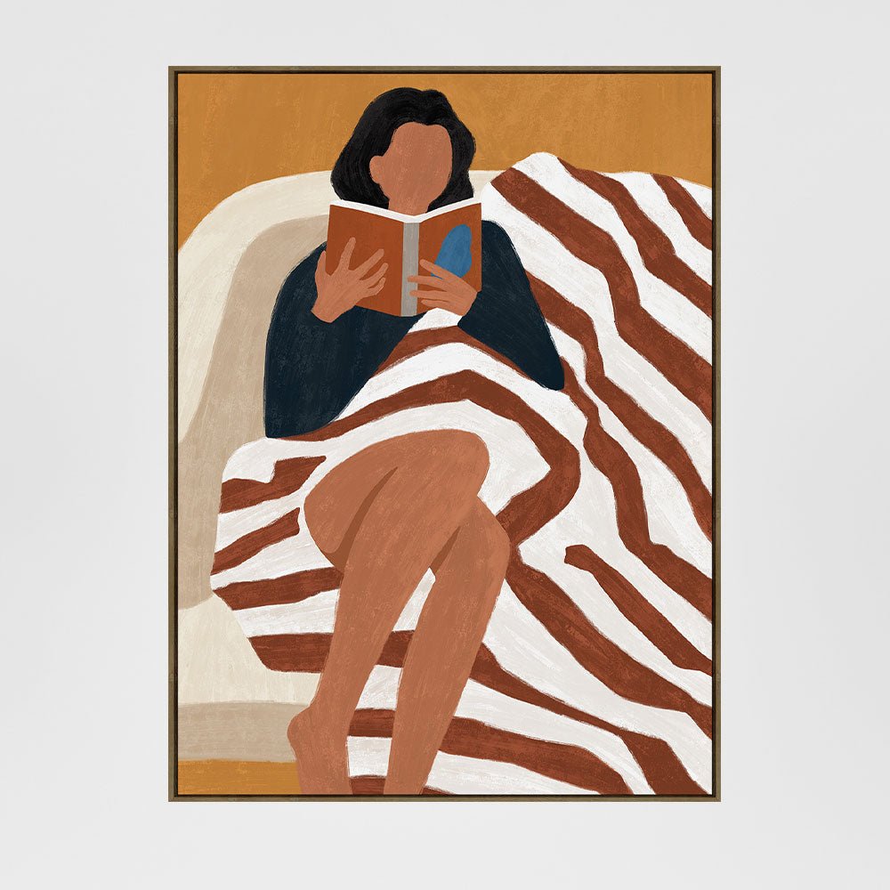 The Reader Canvas Wall Art 90x120cm | Luxury home decor and furniture by Home Decor & Co