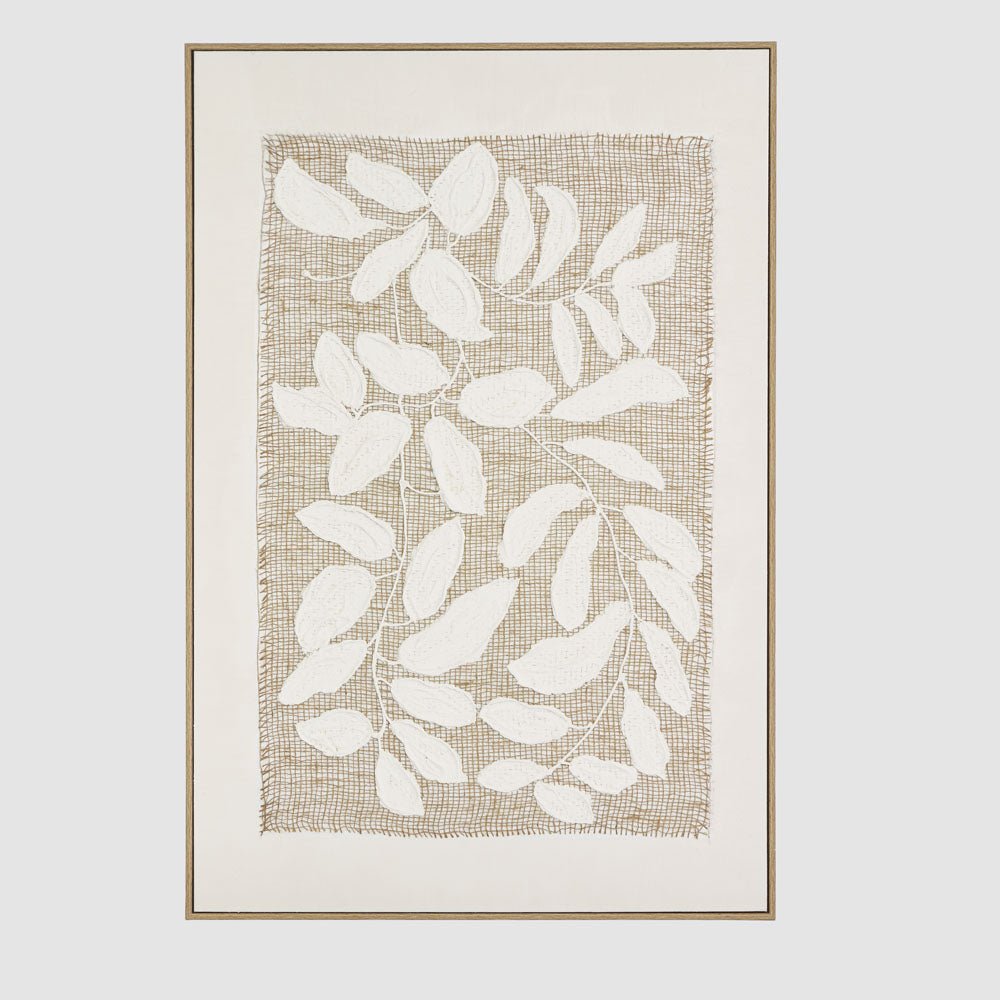 Linen Botanica A Wall Art 82.5x122.5cm | Luxury home decor and furniture by Home Decor & Co
