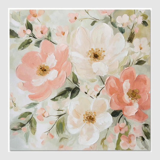 Blush Garden Wall Art 82.5x82.5cm | Luxury home decor and furniture by Home Decor & Co