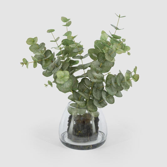 Eucalyptus Leaf Spray in Vase 59cm | Luxury home decor and furniture by Home Decor & Co