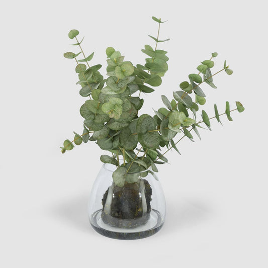 Eucalyptus Leaf Spray in Vase 59cm | Luxury home decor and furniture by Home Decor & Co