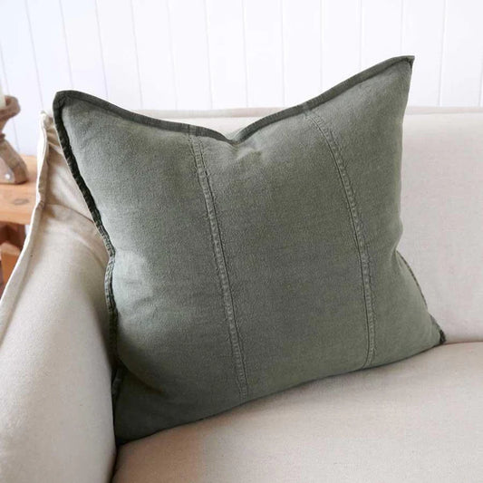 Luca® Linen Cushion - Khaki