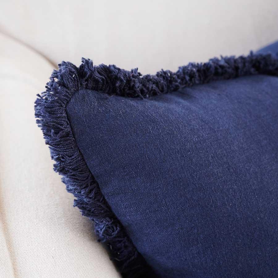 Luca® Linen Cushion - Navy | Luxury home decor and furniture by Home Decor & Co