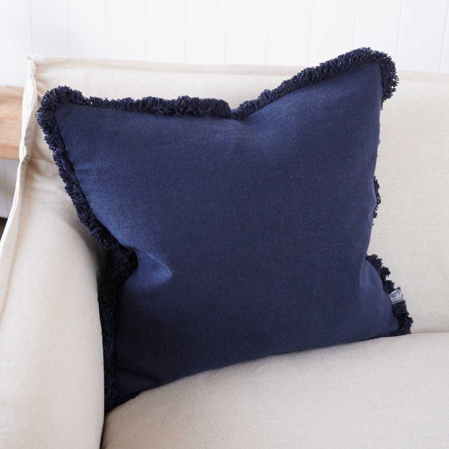 Luca® Linen Cushion - Navy | Luxury home decor and furniture by Home Decor & Co