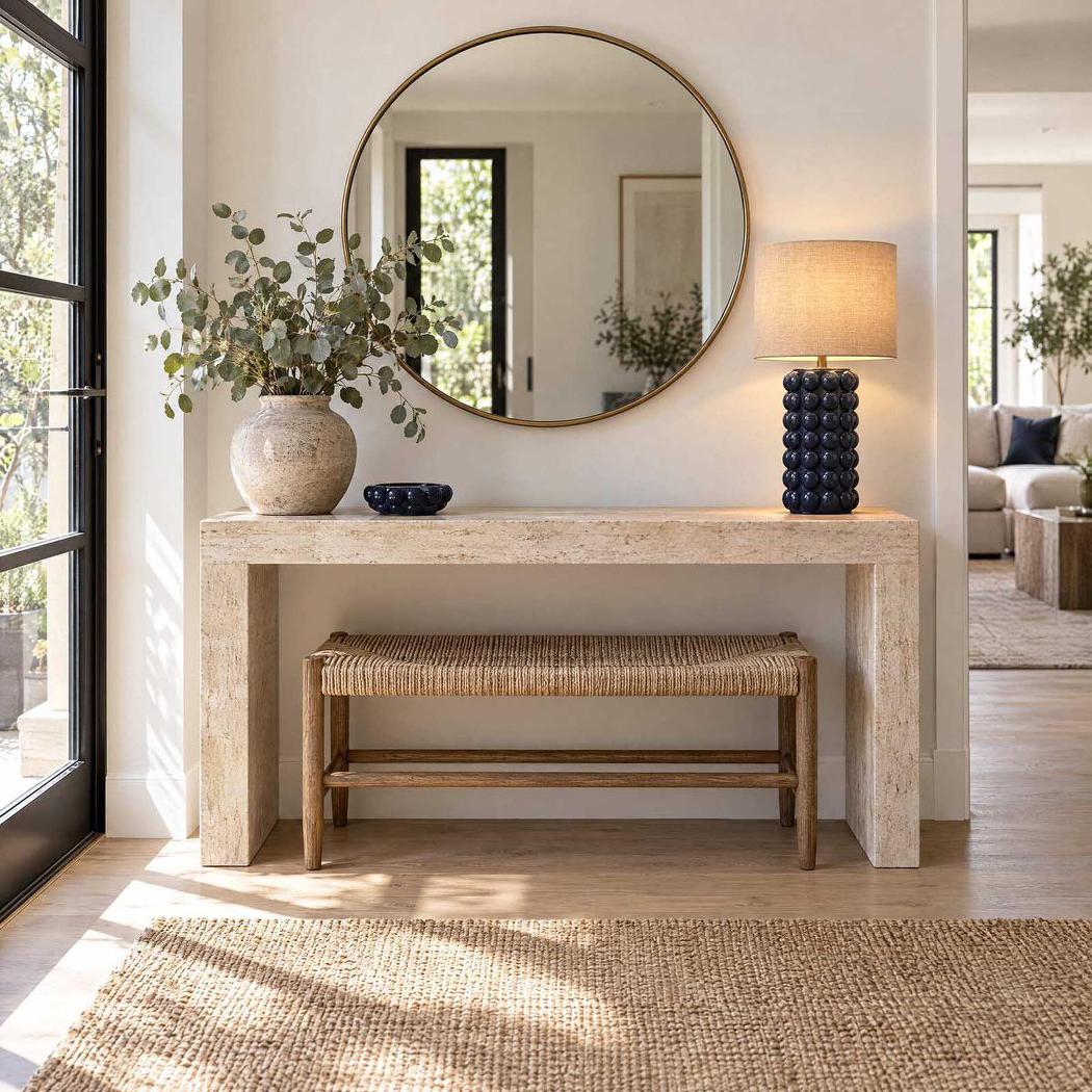 Condotti Blue Table Lamp & Shade